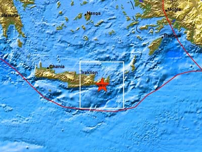 Σεισμική δόνηση  4,3 Ρίχτερ στην Κρήτη