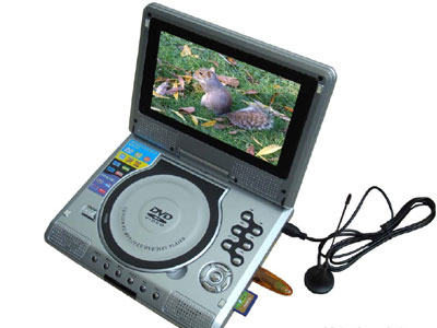 Dvd silver DPT- 7 7” tv portable