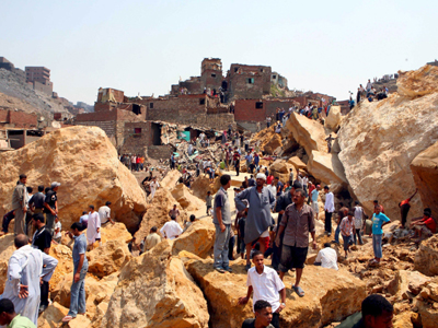 Φονική κατολίσθηση βράχων στο Κάιρο