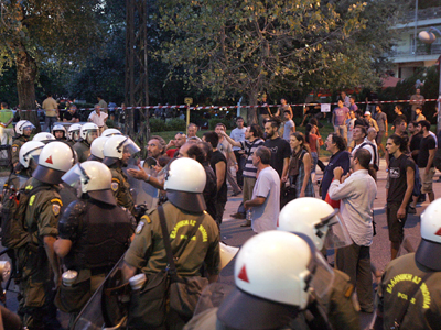 Στο αυτόφωρο οι συλληφθέντες για τα επεισόδια