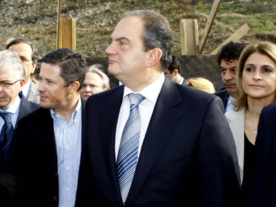 Ο πρωθυπουργός Κώστας Καραμανλής στην Καλαμάτα