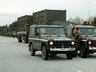 Πέρασε η ελληνική φάλαγγα στα Σκόπια