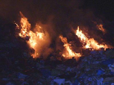 Φωτιά σε χωματερή στην Βέροια