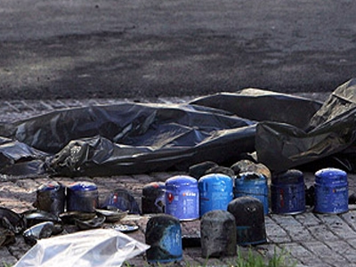 Γκαζάκια σε τράπεζα