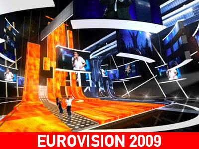 To φαντασμαγορικό σκηνικό της Eurovision
