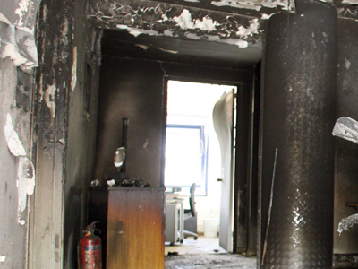 Γκαζάκια σε γραφεία της ΝΔ