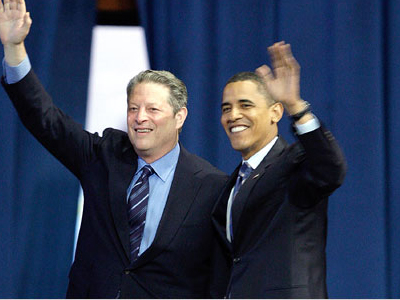 Ο Αλ Γκορ στηρίζει Ομπάμα