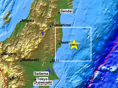 Σεισμική δόνηση στην Ιαπωνία