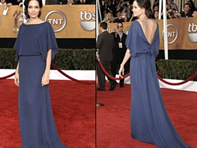 Η Τζολί φορούσε ανάποδα το φόρεμά της