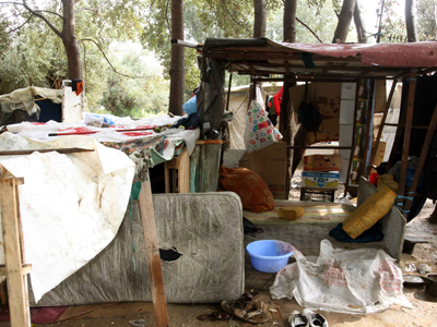 Φωτιά σε καταυλισμό μεταναστών στην Πάτρα