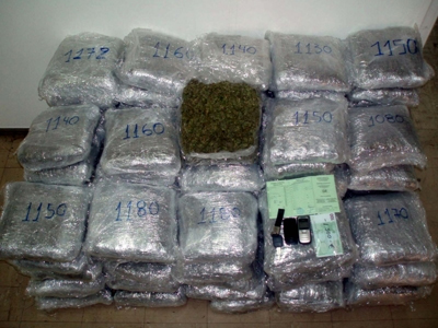 «Μπλόκο» σε 60 κιλά μαριχουάνας