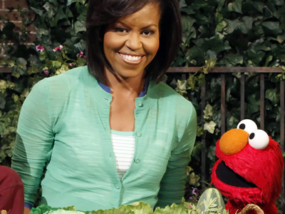 Η Μισέλ Ομπάμα στο Sesame Street