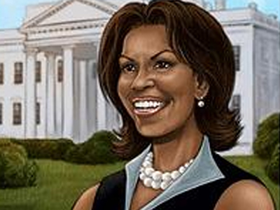 Περιοδικό κόμικ η ζωή της Μισέλ Ομπάμα