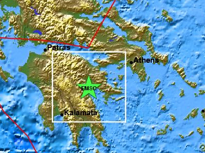 Σεισμός 4,5 Ρίχτερ κοντά στο Ναύπλιο