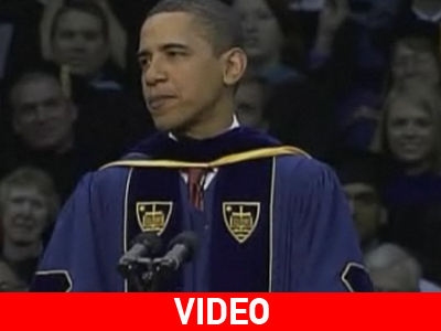 Ακτιβιστές κατά της άμβλωσης γιούχαραν τον Ομπάμα