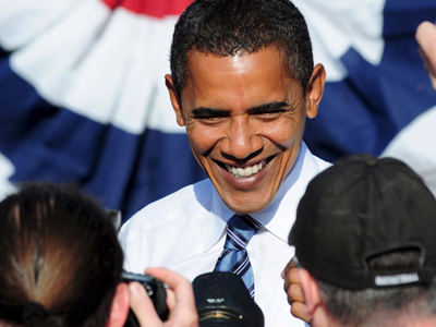 Ο υποψήφιος των Δημοκρατικών Μπαράκ Ομπάμα