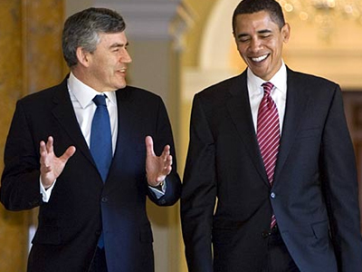 Πρώτη συνάντηση Ομπάμα – Μπράουν