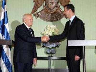 Συνάντηση Παπούλια-Άσαντ στη Δαμασκό