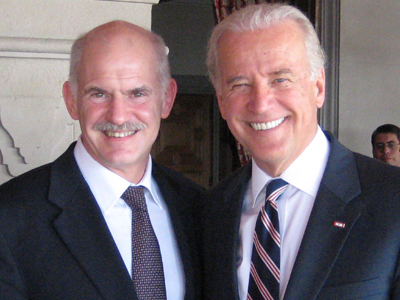 Συνάντηση Παπανδρέου –  Μπάιντεν στη Χιλή