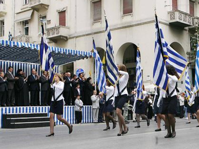 Μαθητική παρέλαση για την επέτειο της 25ης Μαρτίου