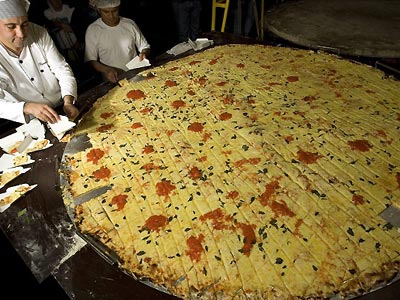 Πίτσα με διάμετρο 2,2 μέτρα