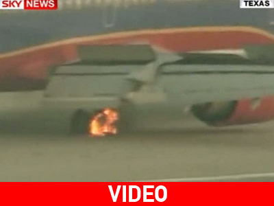 Φωτιά σε αεροπλάνο κατά την προσγείωση