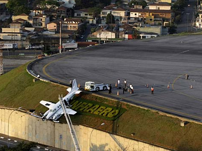 Αεροσκάφος ξέφυγε από το διάδρομο στη Βραζιλία