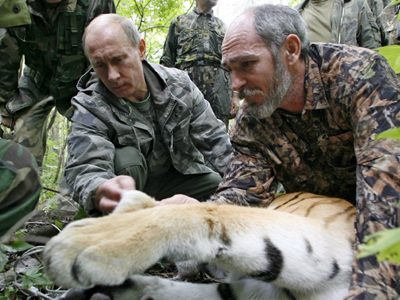 Ο Βλαντιμίρ Πούτιν και η τίγρης