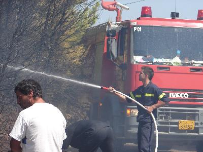 Πυρκαγιά  στην Σαλαμίνα