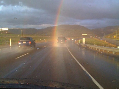 Φωτογράφισε την «ουρά» του ουράνιου τόξου!