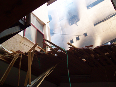 Το στέγαστρο του πήρε τη ζωή