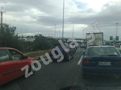 Μεγάλο μποτιλιάρισμα στην Αθηνών- Λαμίας