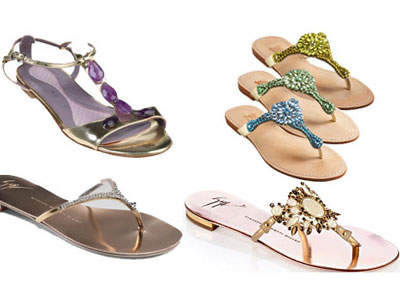 Σανδάλια με πέτρες