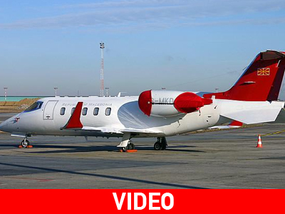 Επισκευάστηκε, ήρθε και αμέσως αναχώρησε το σκοπιανό Learjet