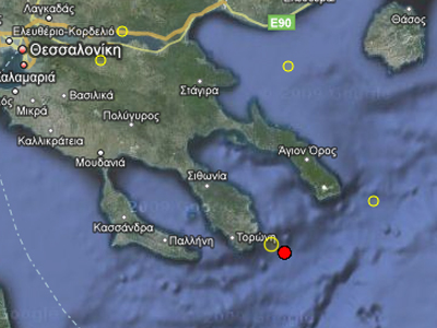 Σεισμός 4,1 ρίχτερ στην Χαλκιδική