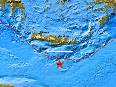 Νέος σεισμός 4,8 ρίχτερ στην Κρήτη