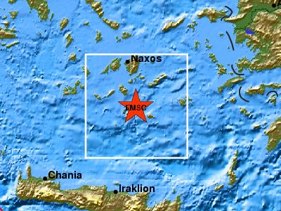 Μετασεισμός 3,4 Ρίχτερ στη Σαντορίνη