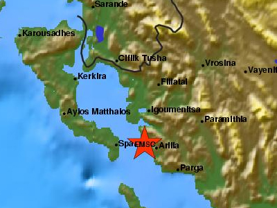 Σεισμός 4,2 Ρίχτερ μεταξύ Ηγουμενίτσας και Κέρκυρας