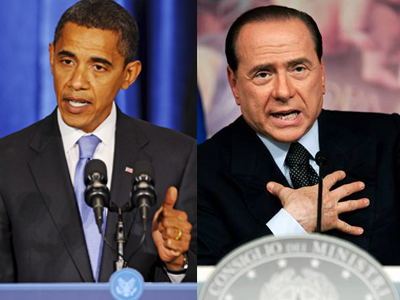 Τηλεφωνικά ”τα είπαν” Ομπάμα – Μπερλουσκόνι