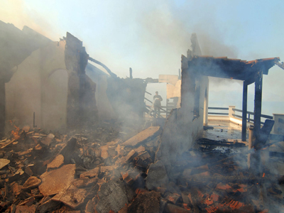 Πυρκαγιά σε εγκαταλελειμμένο στη Θεσσαλονίκη