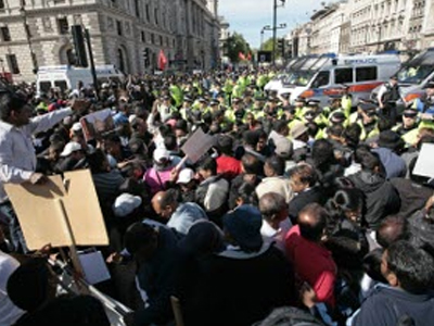 Επεισόδια έξω από τη Βρετανική Ύπατη Αρμοστεία της Σρι Λάνκα
