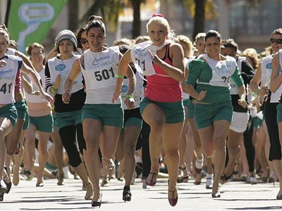 Σπρίντερ με γόβες στιλέτο