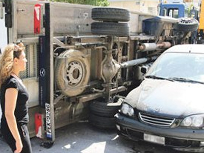 Φορτηγό σκόρπισε τον τρόμο στο Ηράκλειο
