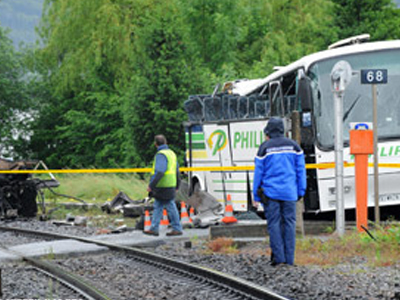 Στον τόπο του δυστυχήματος ο Νικολά Σαρκοζί