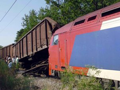 Σύγκρουση εμπορικών αμαξοστοιχιών