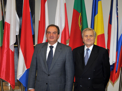 Η κρίση στο διεθνές τραπεζικό σύστημα στη συνάντηση Καραμανλή- Τρισέ