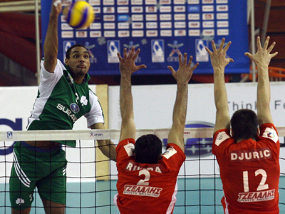 Νίκη τίτλου ο Ολυμπιακός, 3-0 σετ τον Παναθηναϊκό στη Γλυφάδα