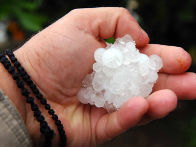 Βροχή και χαλάζι στα Γρεβενά