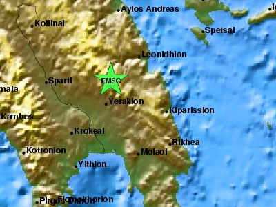 Σεισμός 4 ρίχτερ στο Λεωνίδιο