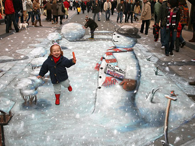 Τρισδιάστατος χιονάνθρωπος του “Πικάσο”